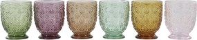Set 6ks farebných pohárov na vodu Saint-Émilion - Ø 8*10 cm / 250ml