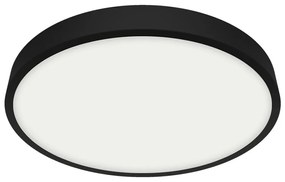 Emithor Stropné LED svietidlo LENYS III. 27022, pr. 27 cm, 24W, IP20/IP44, čierna, pr. 27 cm