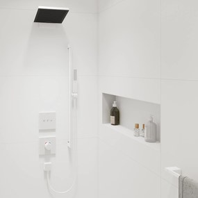 Hansgrohe Pulsify E, sprchová súprava 100 1jet EcoSmart+ so sprchovou tyčou 900 mm, biela matná, HAN-24381700