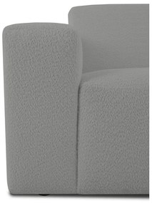 Sivá rohová pohovka z textílie buklé (do "U") Roxy – Scandic