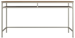 Pracovný stôl s doskou v dekore orechového dreva 51x153 cm Bradford – Støraa