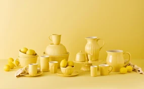 Žltá keramická miska na müsli MYNTE LEMONADE