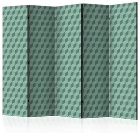 Paraván - Monochromatic cubes II [Room Dividers] Veľkosť: 225x172, Verzia: Obojstranný