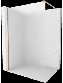 Mexen Kioto sprchová stena Walk-in 100 x 200 cm, mliečne 8 mm, brúsená medi - 800-100-101-65-30