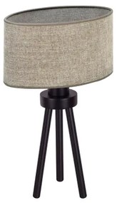 Duolla - Stolná lampa OVAL 1xE27/15W/230V pr. 30 cm hnedá