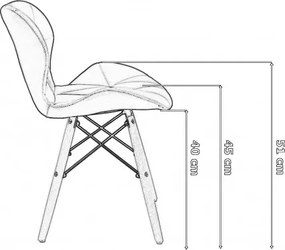 Zelené dizajnové kresielko MURET VELVET DSW