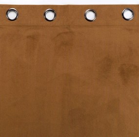 Hnedý menčestrový záves 140x260 cm Casual – douceur d'intérieur