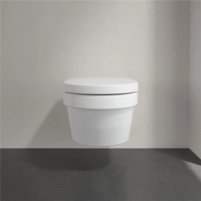 VILLEROY &amp; BOCH Architectura závesné WC s hlbokým splachovaním bez vnútorného okraja, 370 x 530 mm, biela alpská, s povrchom CeramicPlus, 5684R0R1
