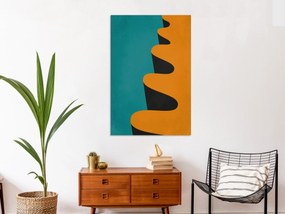 Artgeist Obraz - Orange Wave (1 Part) Vertical Veľkosť: 40x60, Verzia: Standard