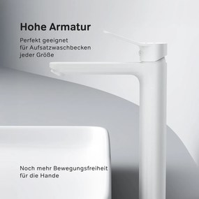 Umývadlová batéria AM.PM X-Joy FXA92033 vysoká, biela