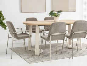 Stolička Ulrika (tmavobéžová + béžová). Vlastná spoľahlivá doprava až k Vám domov. 1111284