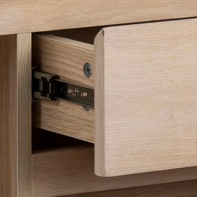 Nízka komoda v dekore duba v prírodnej farbe 150x75 cm Nagano – Actona