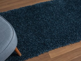 My Flair, Behúň My Shaggy dunkelblau, 80x300, modrá, chodba / predsieň