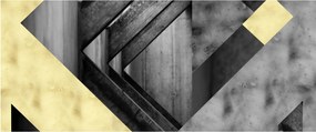 Obraz - Textúrované tvary (120x50 cm)