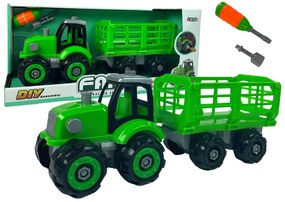 Lean Toys DIY traktor na skrutkovanie