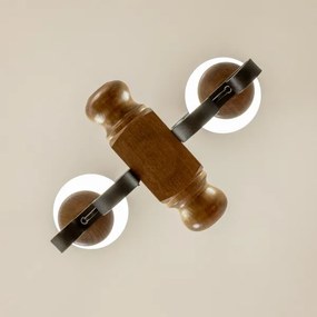 Brilagi - Luster na reťazi RUSTIC 2xE14/40W/230V buk/orech
