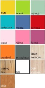 Detská posteľ so zásuvkami ČERVENÉ SRDCE 160x80 cm