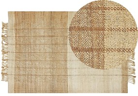 Jutový koberec 200 x 300 cm béžový KARKIN Beliani