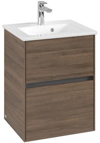 VILLEROY &amp; BOCH Collaro závesná skrinka pod umývadielko, 2 zásuvky, 472 x 404 x 610 mm, Arizona Oak, C14100VH