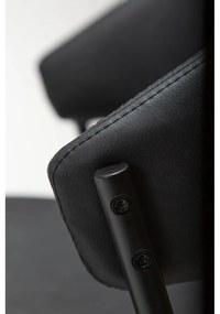 Čierna jedálenská stolička z imitácie kože Zone – DAN-FORM Denmark