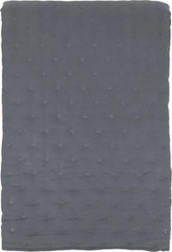 Mäkký šedý prešívaný prehoz Aix Soft na dvojlôžko – 260*240 cm