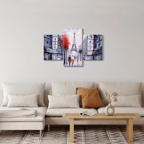 Obraz uličky v Paríži, olejomaľba (90x60 cm)