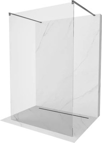 Mexen Kioto, sprchová zástena Walk-In 170 x 200 cm, 8mm číre sklo, grafitový profil, 800-170-002-95-00