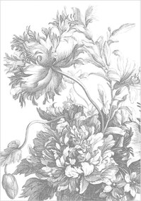 Vliesová tapeta Engraved Flowers