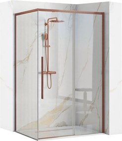 Rea, Sprchovací kút REA SOLAR - Copper Brush 100x80, KPL-96016