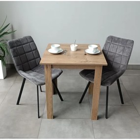 Štvorcový jedálenský stôl LEVI dub