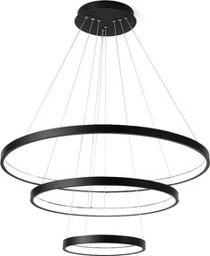 Toolight Toolight, LED stropné osvetlenie 61cm, 80W, 3000K, LHJ013-CP3, čierna, OSW-60007