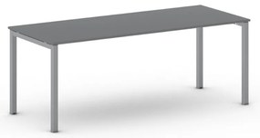 Kancelársky stôl METAL 200x80 cm, grafit