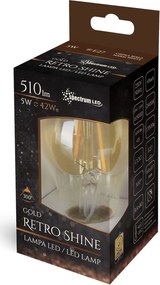 Žiarovka E27 - LED retro Edison - 5W - 510lm - 2400K