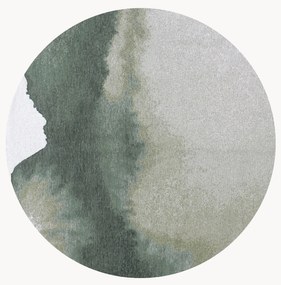 Okrúhly koberec's krátkym vlasom Lagoon