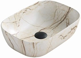 Mexen RITA umývadlo, 45x32 cm, imitácia kameňa, 21084592