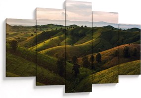 Obraz - Výhľad na thajské kopčeky (150x105 cm)