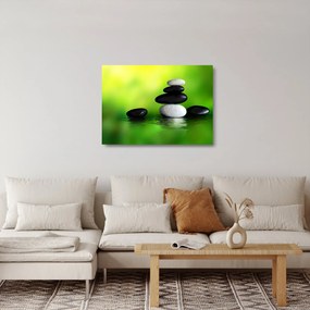 Sklenený obraz - Kamene na relaxáciu (70x50 cm)