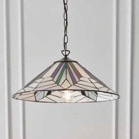 Endon 63938 - Luster na reťazi Tiffany ASTORIA 1xE27/60W/230V pr. 48 cm