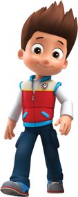 11 nálepiek 10x10cm • Paw Patrol - textilná nálepka na stenu