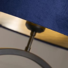 Searchlight EU93101AZ - Stolná lampa ELEGANT 1xE27/60W/230V modrá