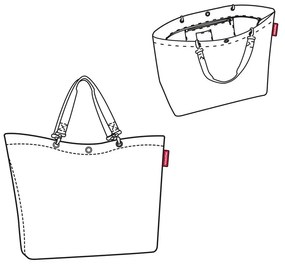 Reisenthel Taška cez rameno Shopper XL twist berry