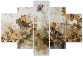 Obraz - Abstraktná kvetinová maľba (150x105 cm)
