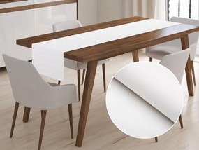 Biante Dekoračný behúň na stôl BKW-201 Slonová kosť žíhaná 35x140 cm