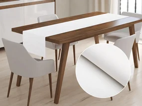Biante Dekoračný behúň na stôl BKW-201 Slonová kosť žíhaná 35x180 cm