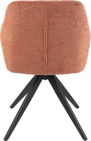 Oranžová jedálenská stolička Louna - 56*58*85 cm