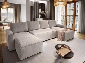 AKCIA Béžová sedacia súprava do tvaru U SMART COSARO 295x140 cm II. akosť