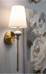 Biele/v zlatej farbe nástenné svietidlo Warsaw – Mauro Ferretti