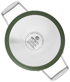 Elmich Nepriľnavý keramický hrniec Vital Ø 20 cm (3.5L) - olivovo zelená