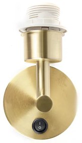 Moderná nástenná lampa zlatá 1-žiarovková s vypínačom - Combi