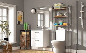 Koupelnový regál Vasagle Velaro černý/hnědý